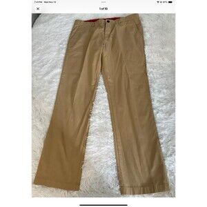 Tommy Hilfiger Men’s 34/32 Authentic Sailing Gear Khaki Straight Leg Chino Pant